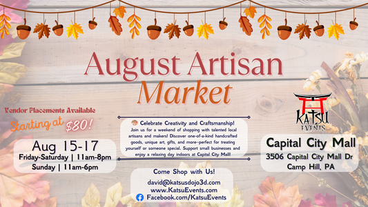 08/15 - August Artisan Market - Aug 15-17