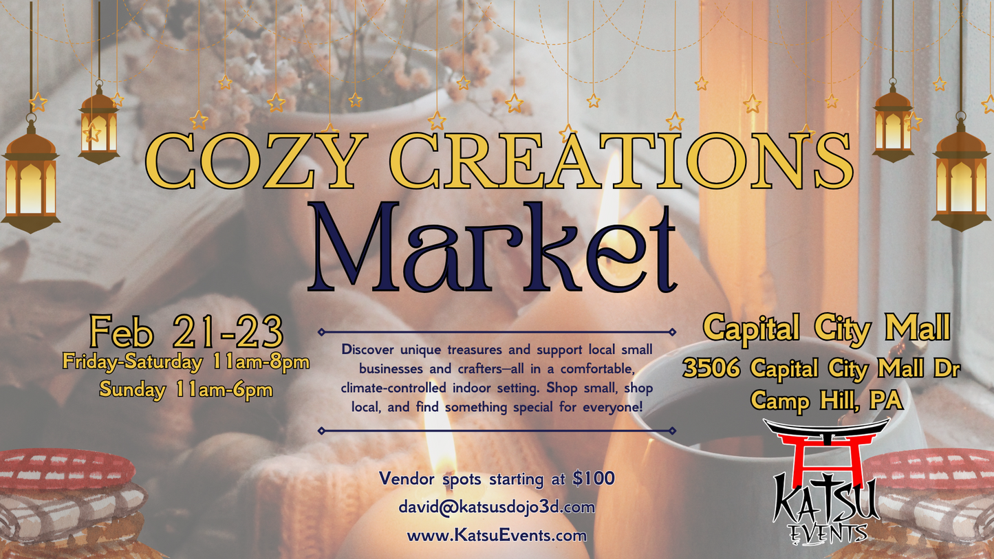 02/21 - Cozy Creations Market - February 21-23