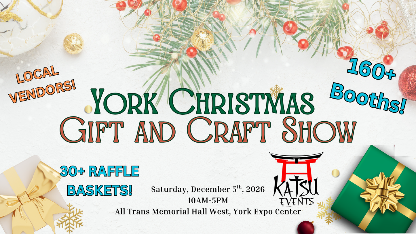 2nd Annual York Christmas Gift & Craft Show 2026 Attendee Pre-registration